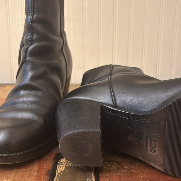 Black Acne ankle boots size 8 - Picture 4 of 5